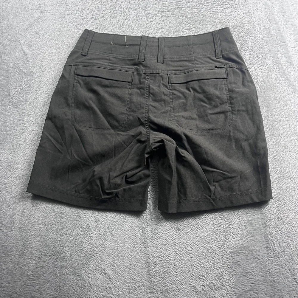 Prana‎ Halle Shorts Womens 6 Charcoal Grey Stretch Hiking Outdoor Cargo